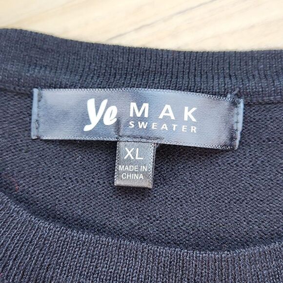 🔸️Black Lightweight Retro Style Short Sleeve Sweater XLarge - Picture 8 of 10